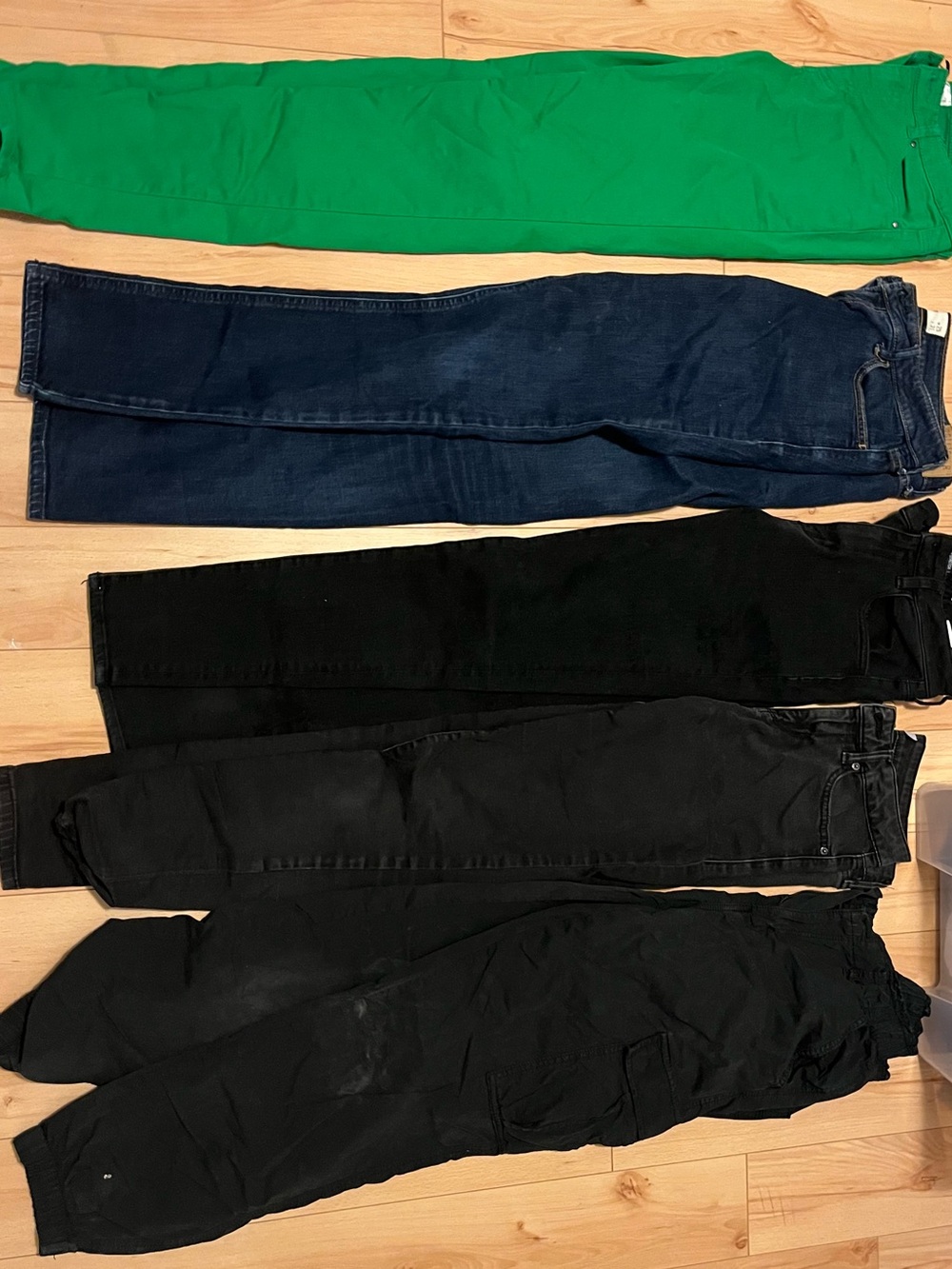 $15 / Women's Straight Leg Pants - Green, Navy, Black Assortment. Bundle $50